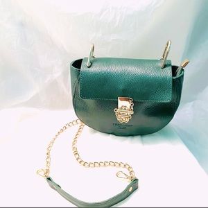 Persaman  NY Correa Pebble Leather Shoulder Bag